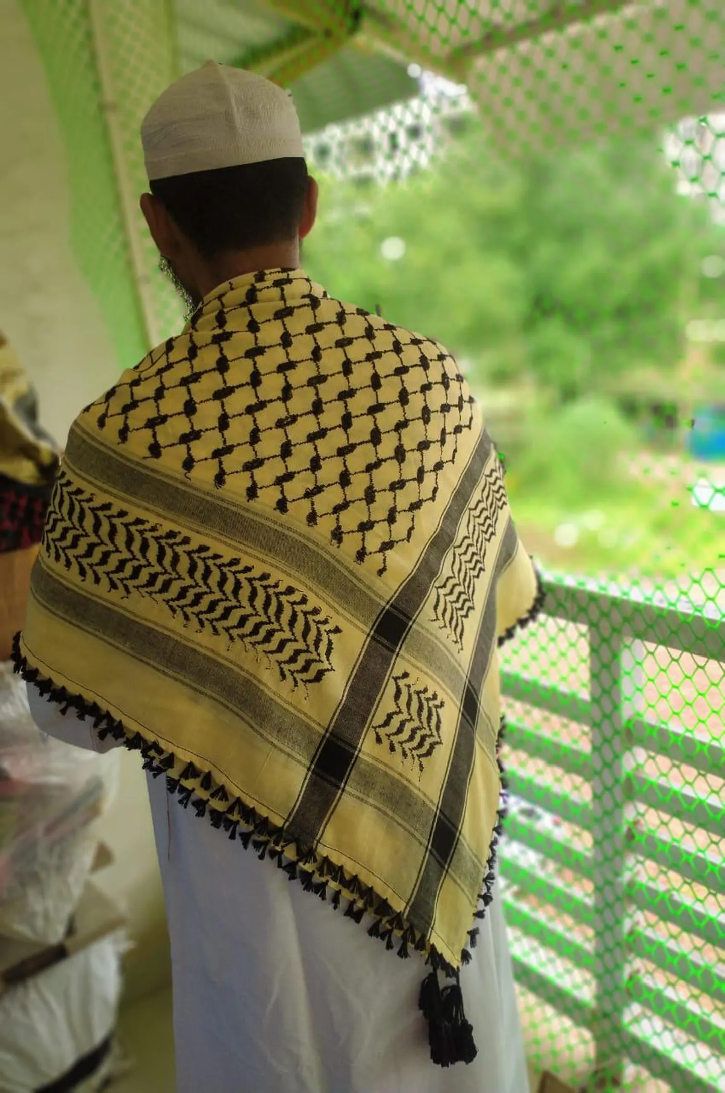 Kufiya/Keffiyeh Yellow 100% Cotton