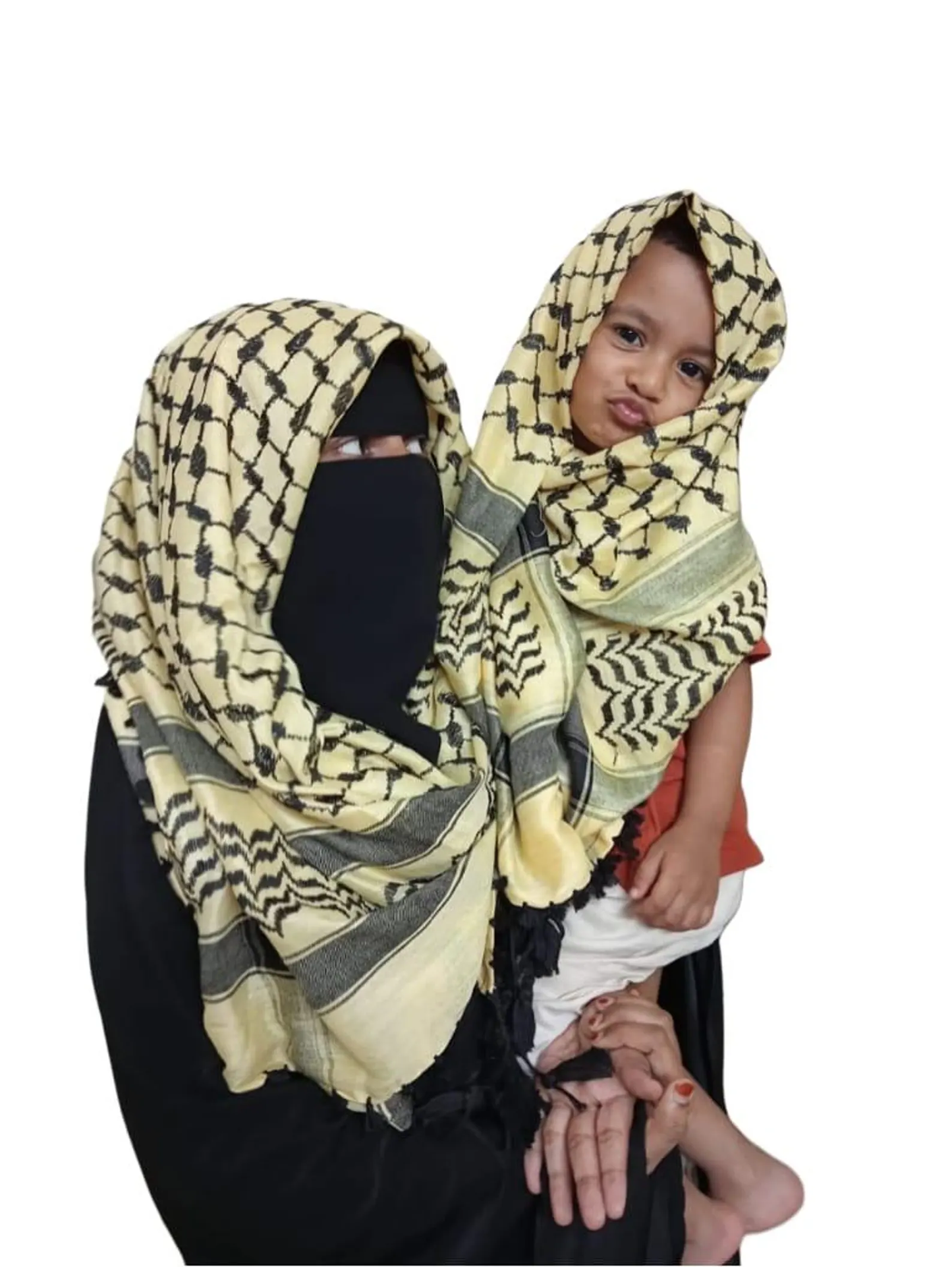 Kufiya/Keffiyeh Yellow 100% Cotton