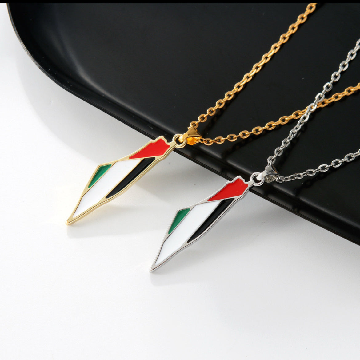 Collier Drapeau Palestinien