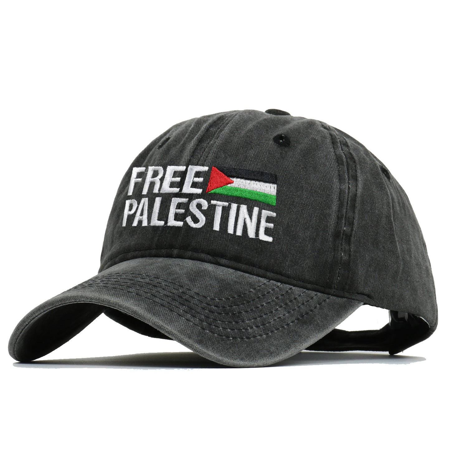 Free Palestine Pet Vintage Noir
