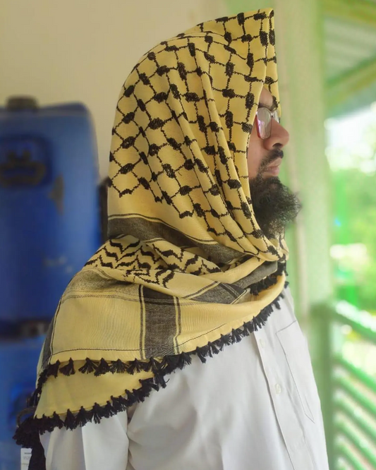 Kufiya/Keffiyeh Amarillo 100% Algodón