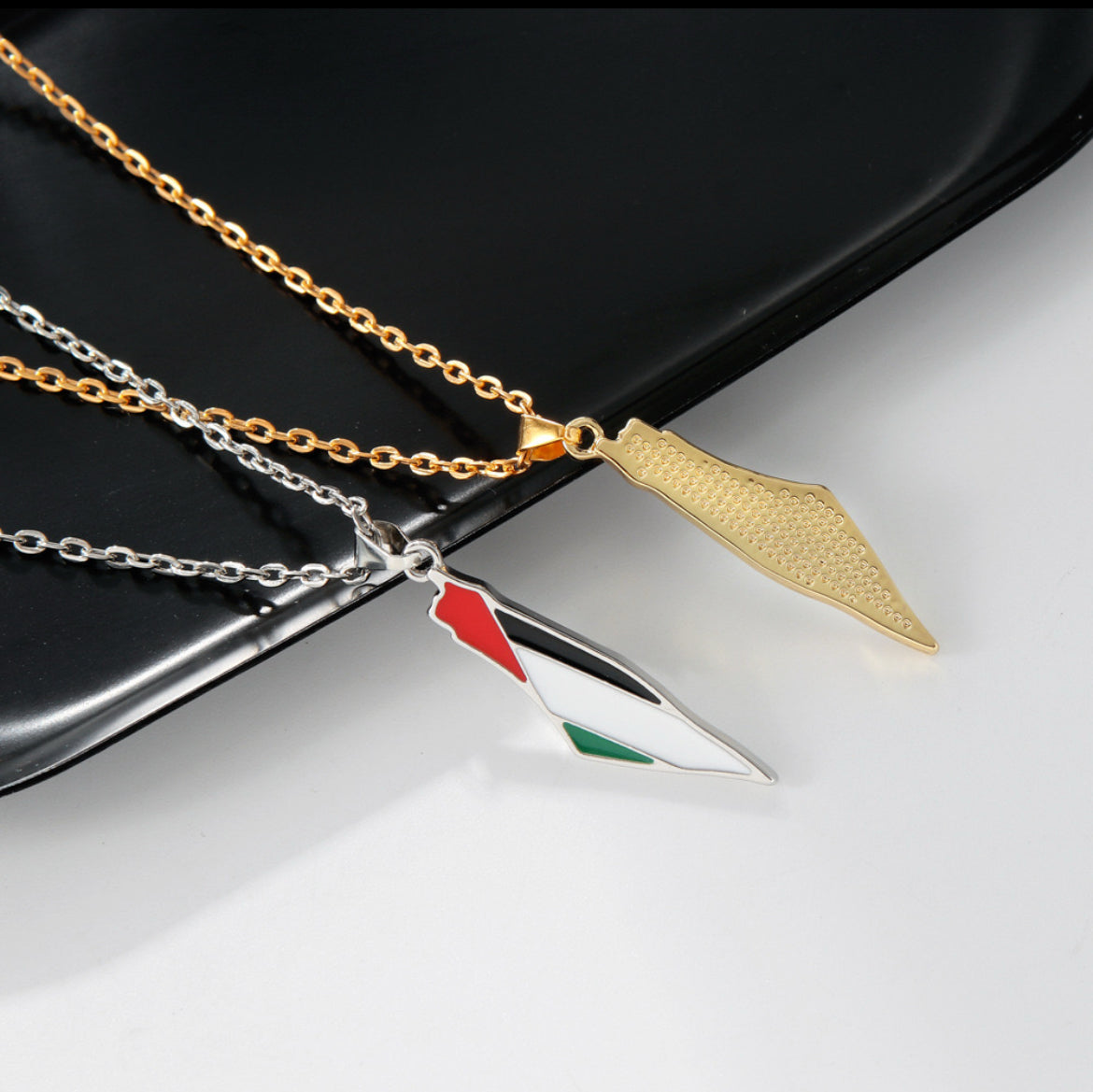 Collier Drapeau Palestinien