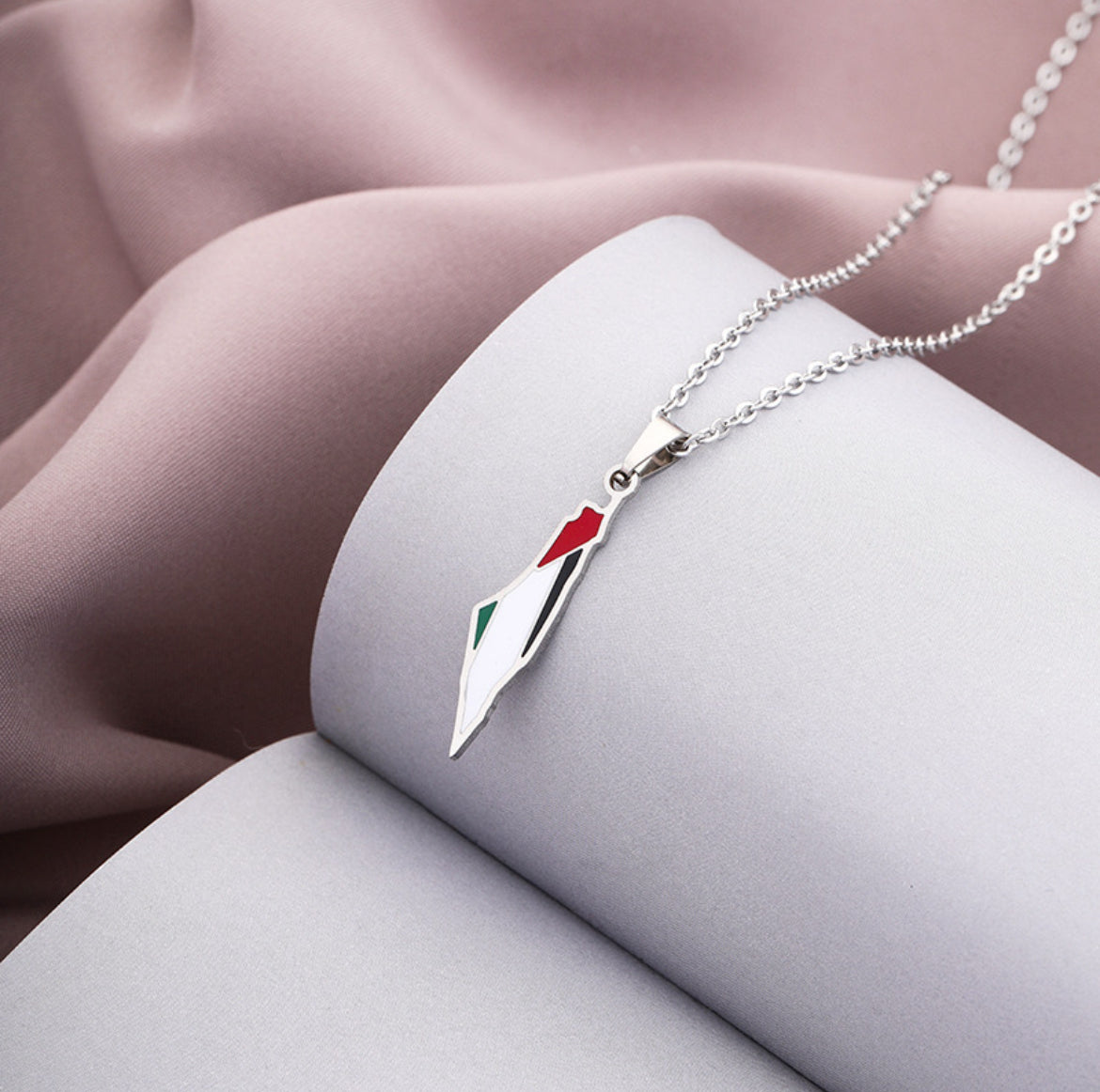 Collier Drapeau Palestinien