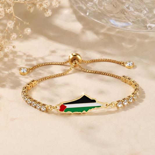 Palestine Bracelet with Sparkling Stones