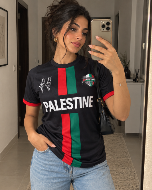 Palestine United Football T-shirt Black