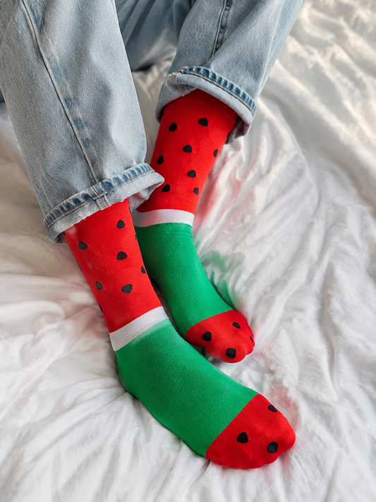 Palestine Watermelon Socks Red/Green