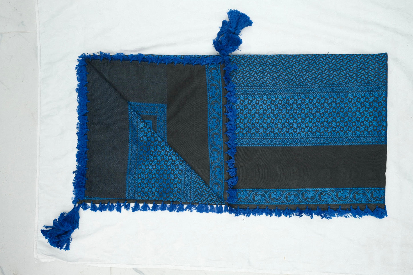 Shemagh Azul Negro