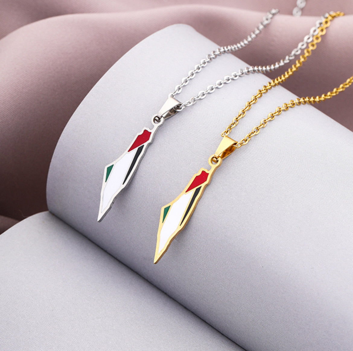 Collier Drapeau Palestinien