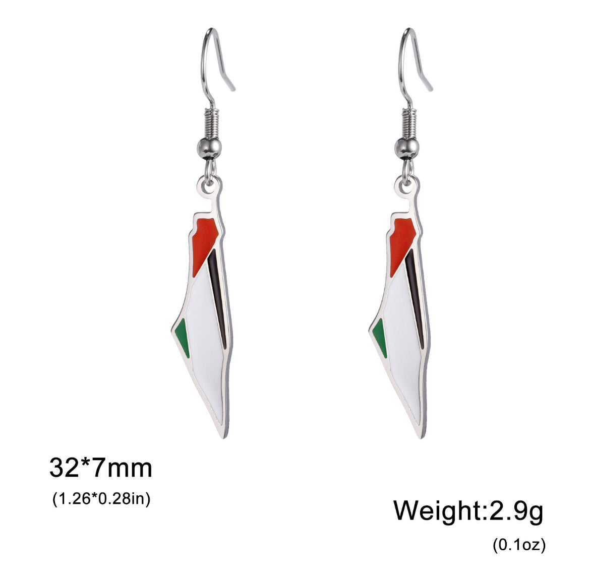 Palestine Earrings Gold/Silver