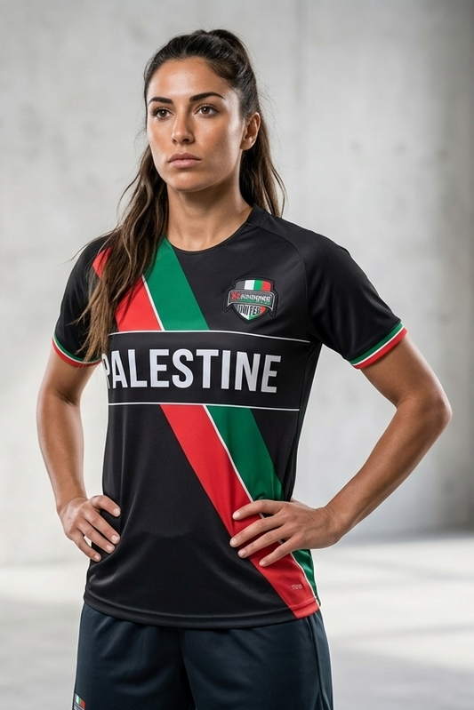 Palestine United T-Shirt United We Stand Black