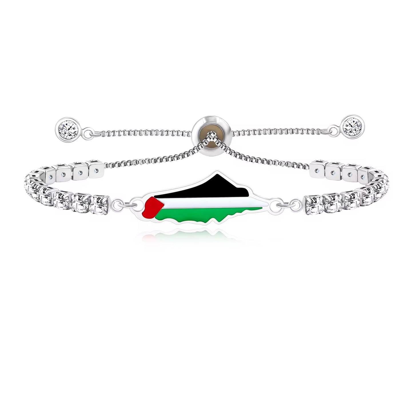 Palästina Armband mit funkelnden Steinen