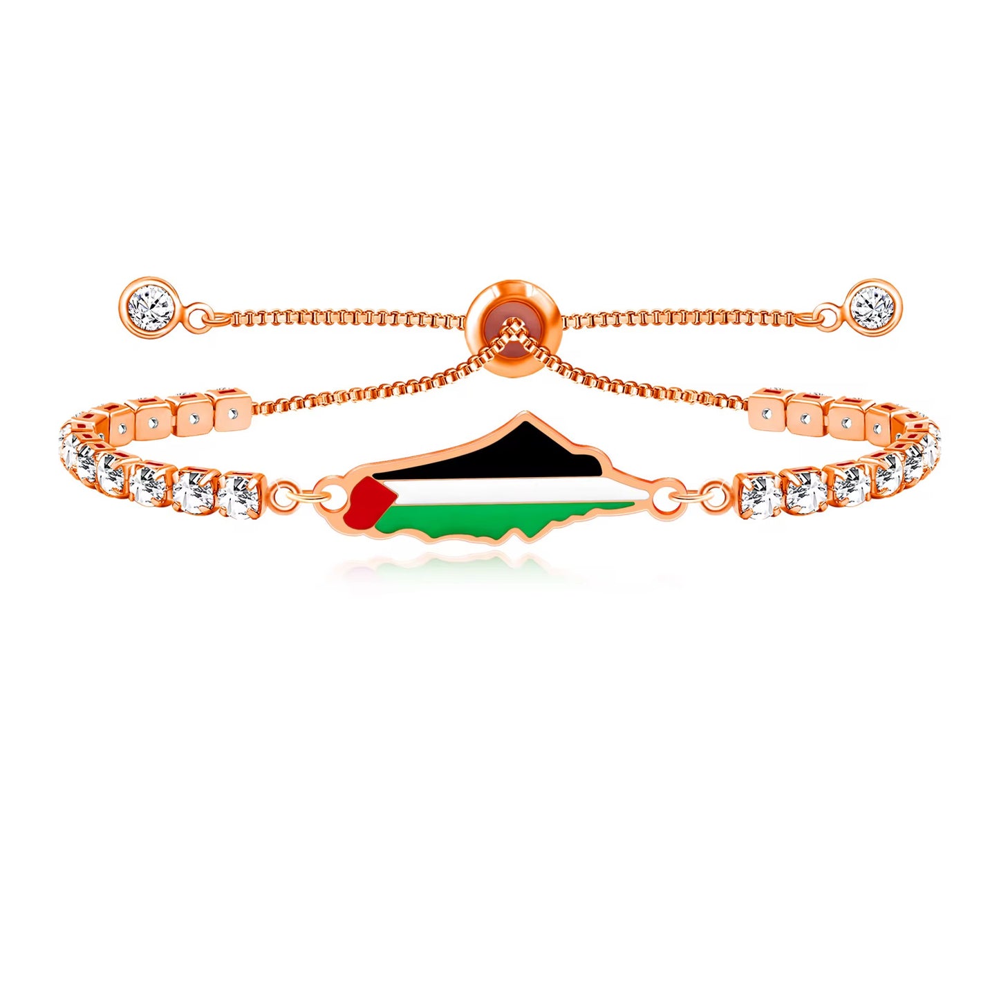Palästina Armband mit funkelnden Steinen