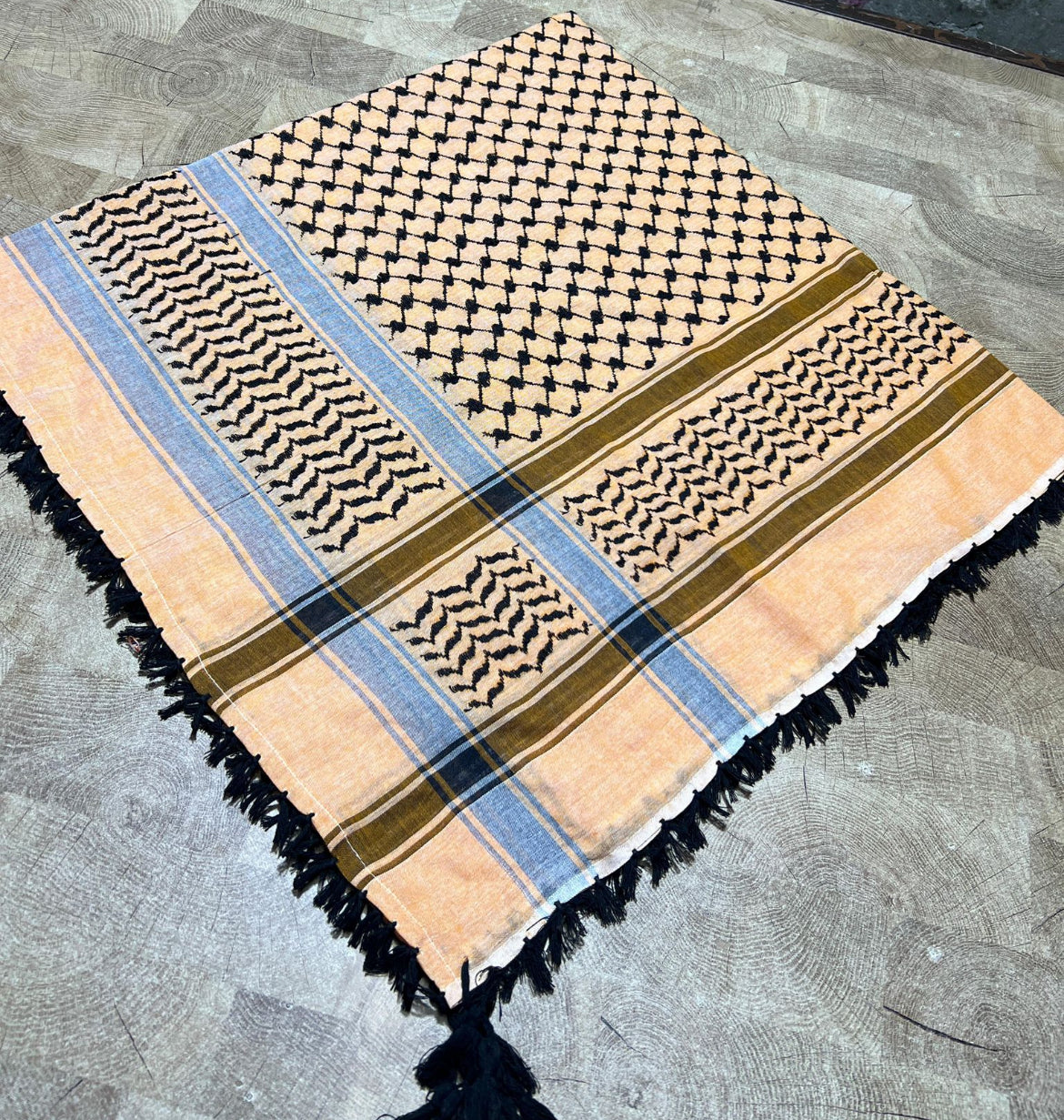 Kufiya/Keffiyeh Peach 100% Cotton
