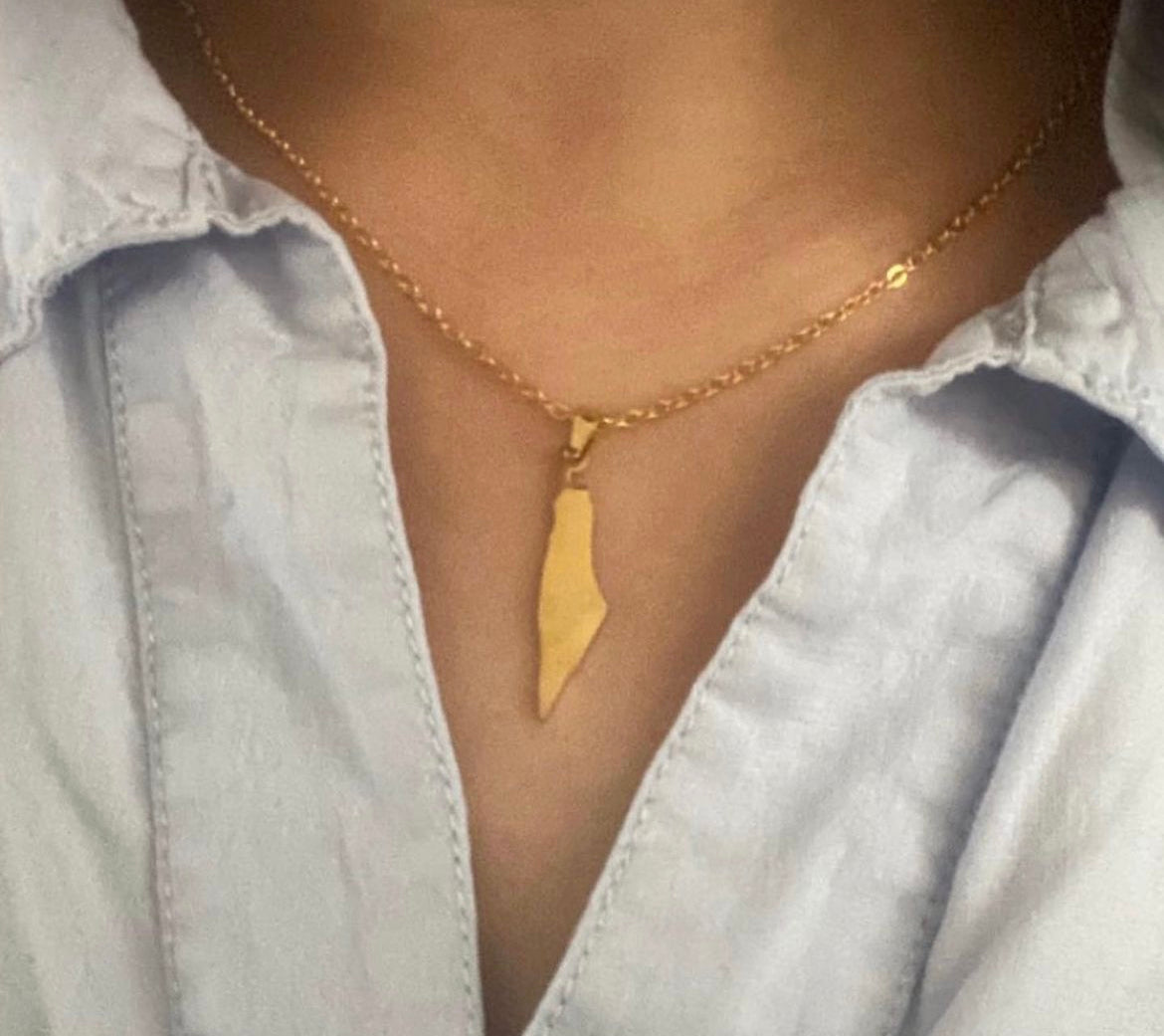 Collier Palestine Or/Argent