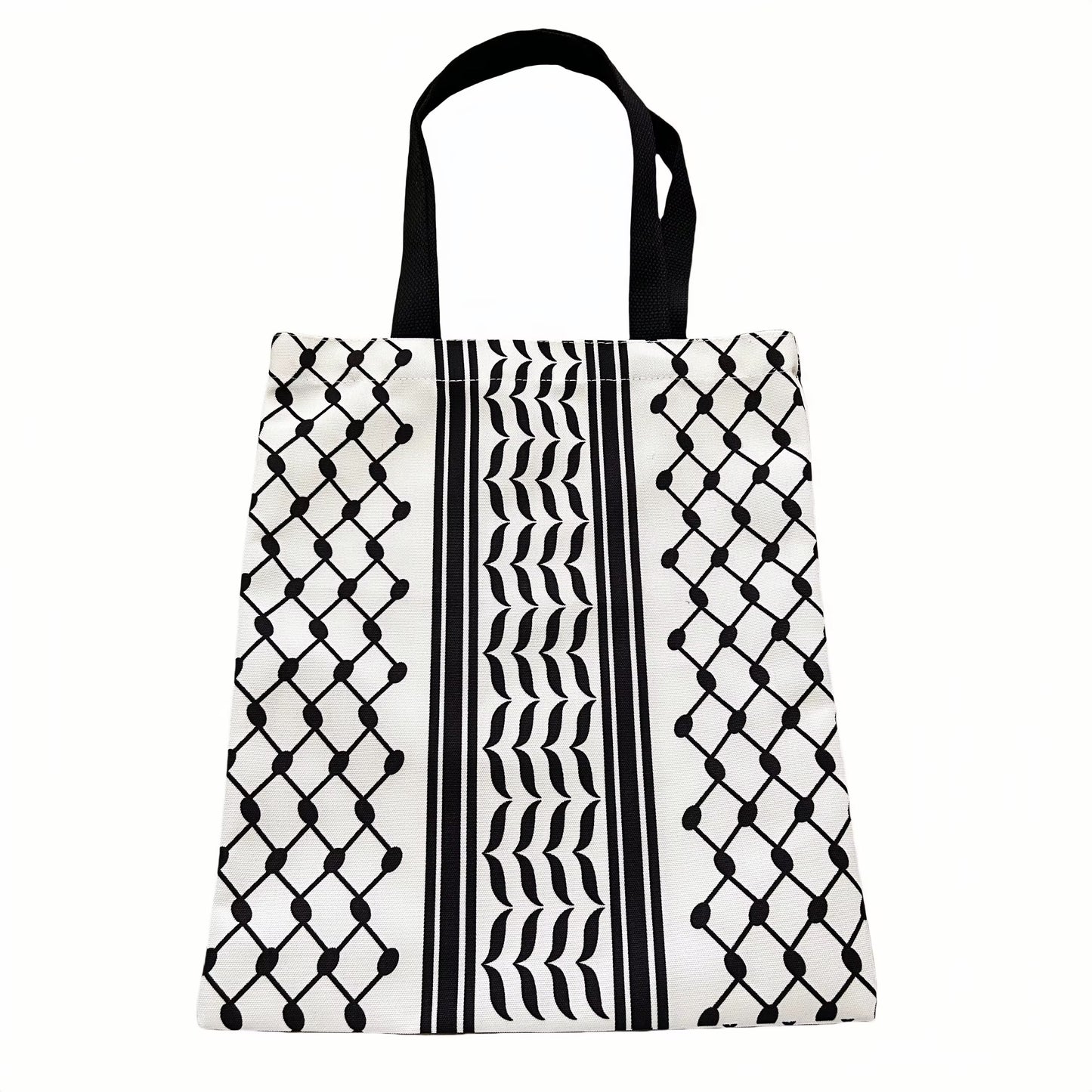 Keffiyeh Tote – Classico Nero & Bianco