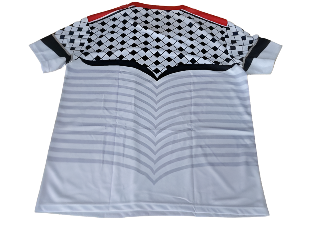 Palestine Football Jersey White-Red