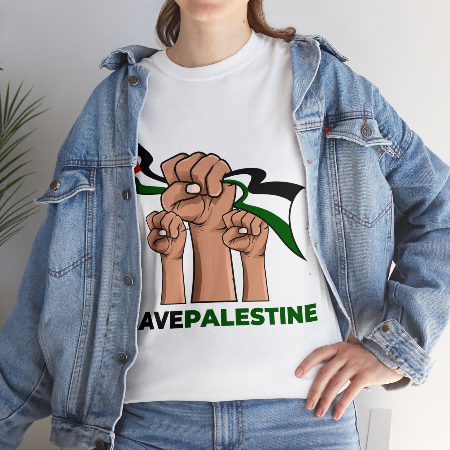 #SavePalestine Unisex-T-Shirt aus schwerer Baumwolle