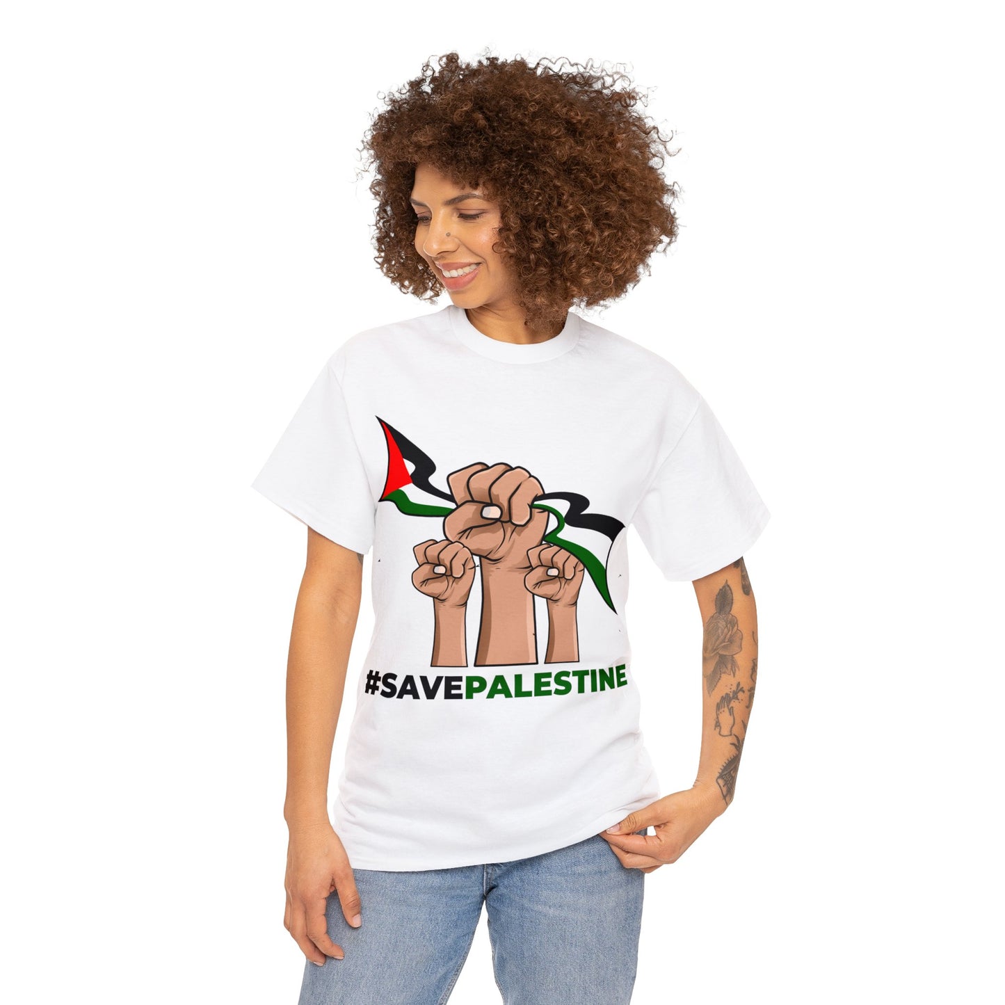 #SavePalestine Unisex Heavy Cotton T-shirt