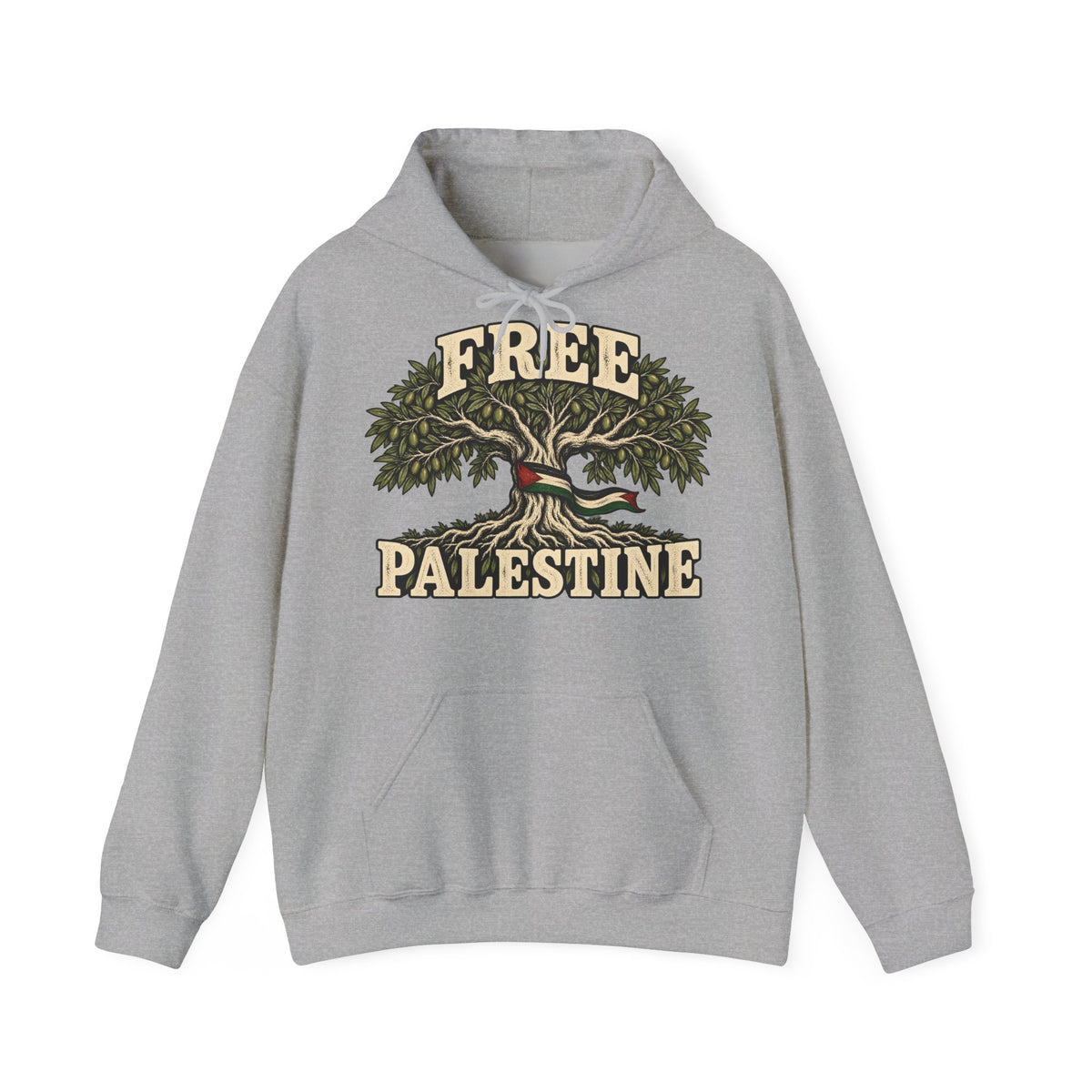 Free Palestine Olive Tree Hoodie