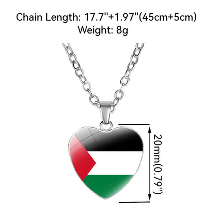 Palestinian Flag Necklace