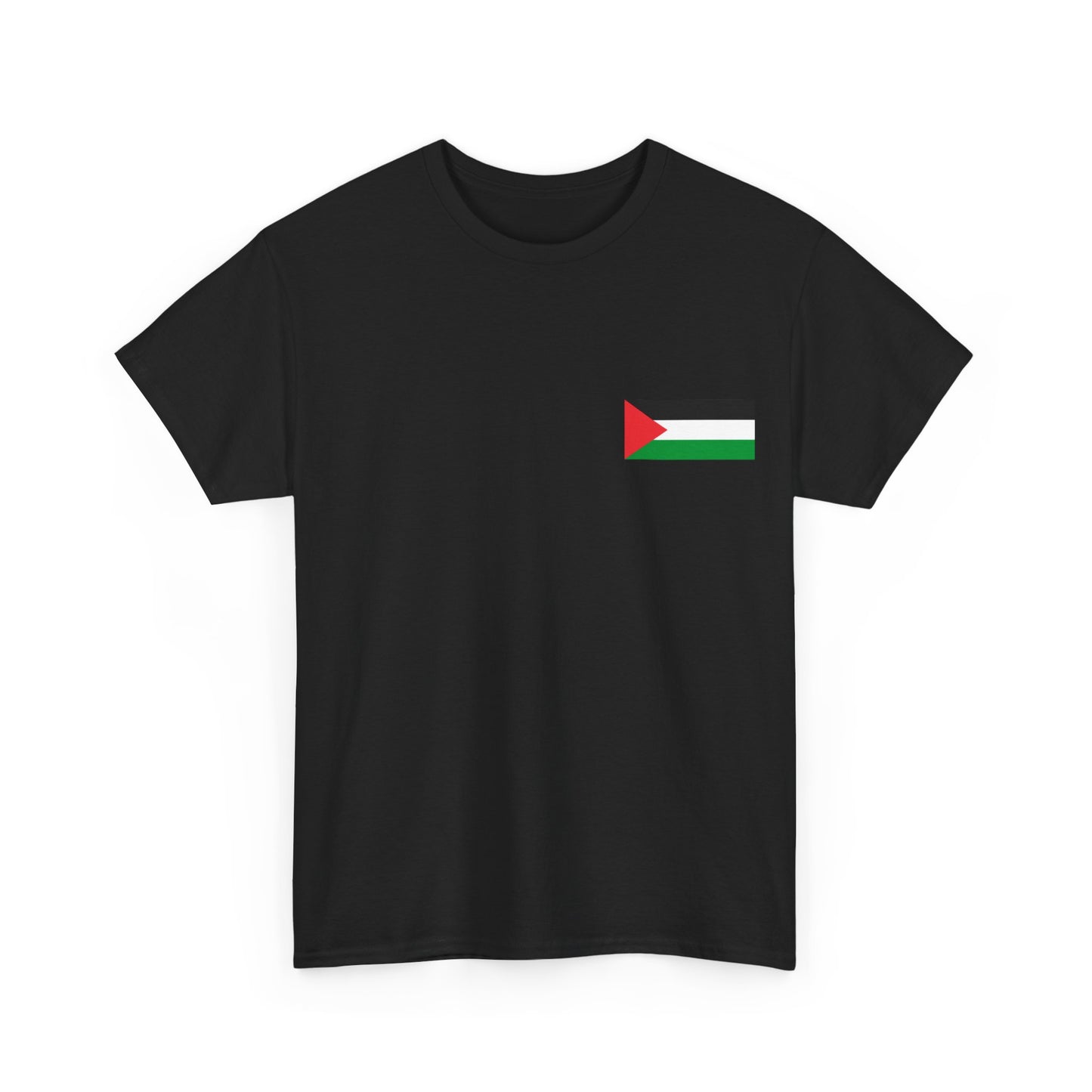 Camiseta de algodón pesado con estampado en la parte posterior "Agua de sandía, Palestina libre"