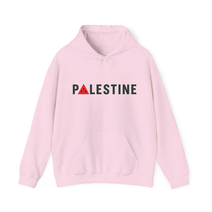 Palestine Watermelon Hoodie in Light Pink, printed front