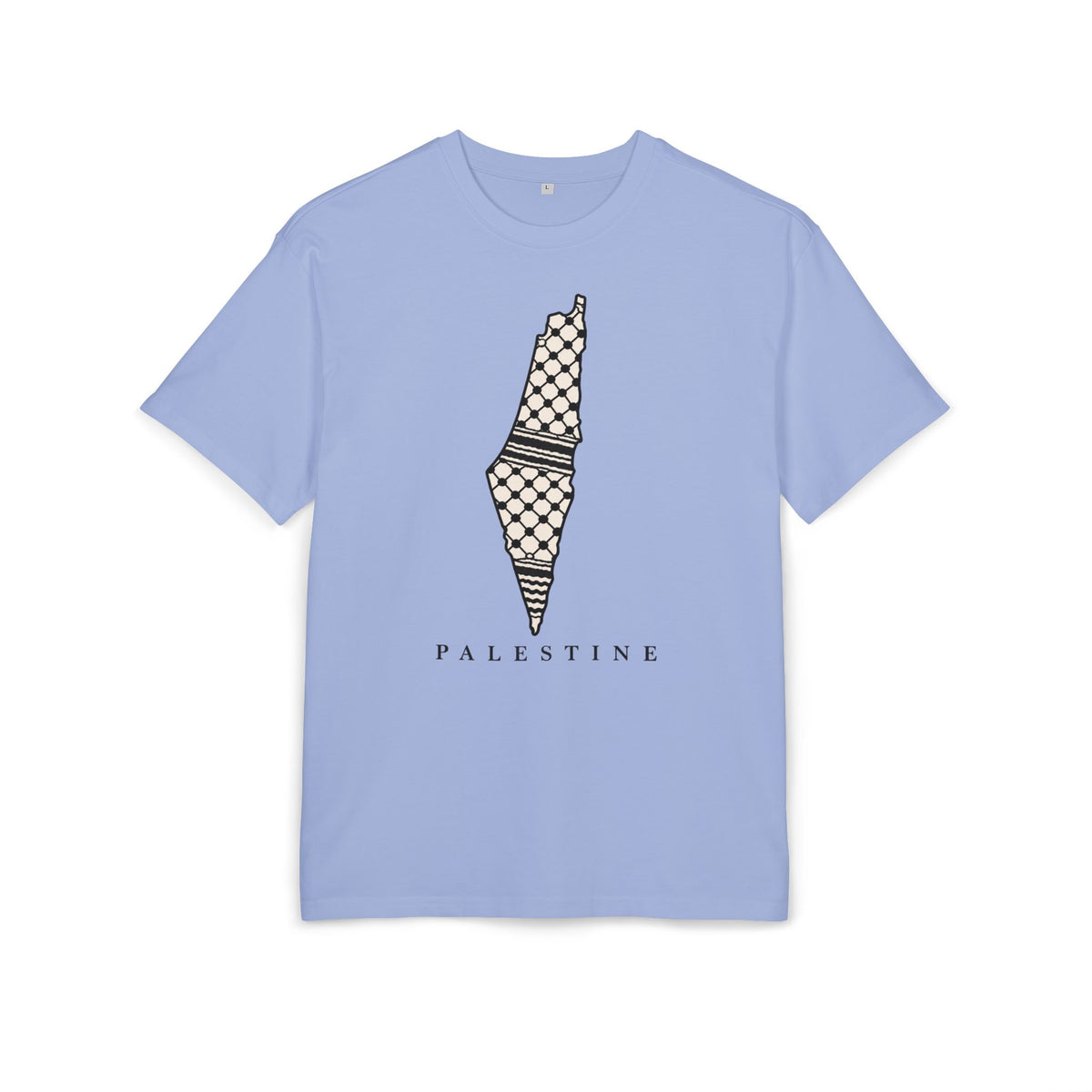 Palestine Keffiyeh Map Oversized Tee