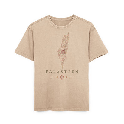 Falasteen Tatreez Landmap Oversized Tee