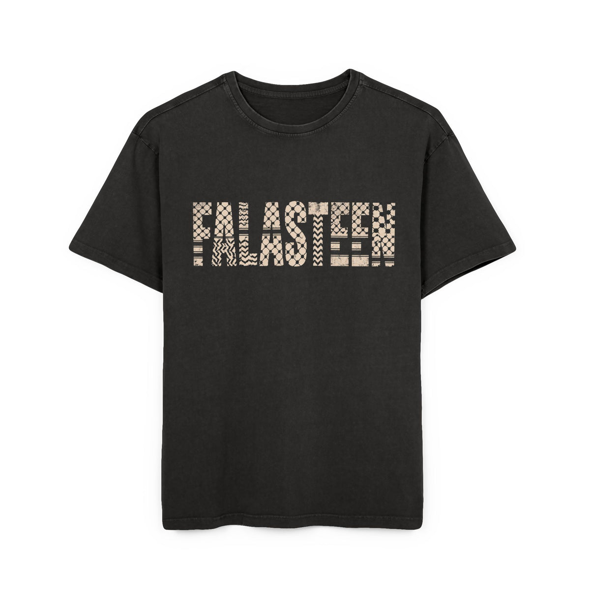 Falasteen Keffiyeh Washed Oversized Tee