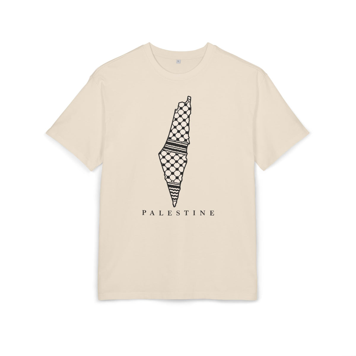 Palestine Keffiyeh Map Oversized Tee