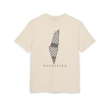 Palestine Keffiyeh Map Oversized Tee