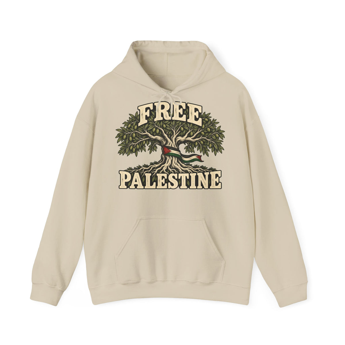 Free Palestine Olive Tree Hoodie