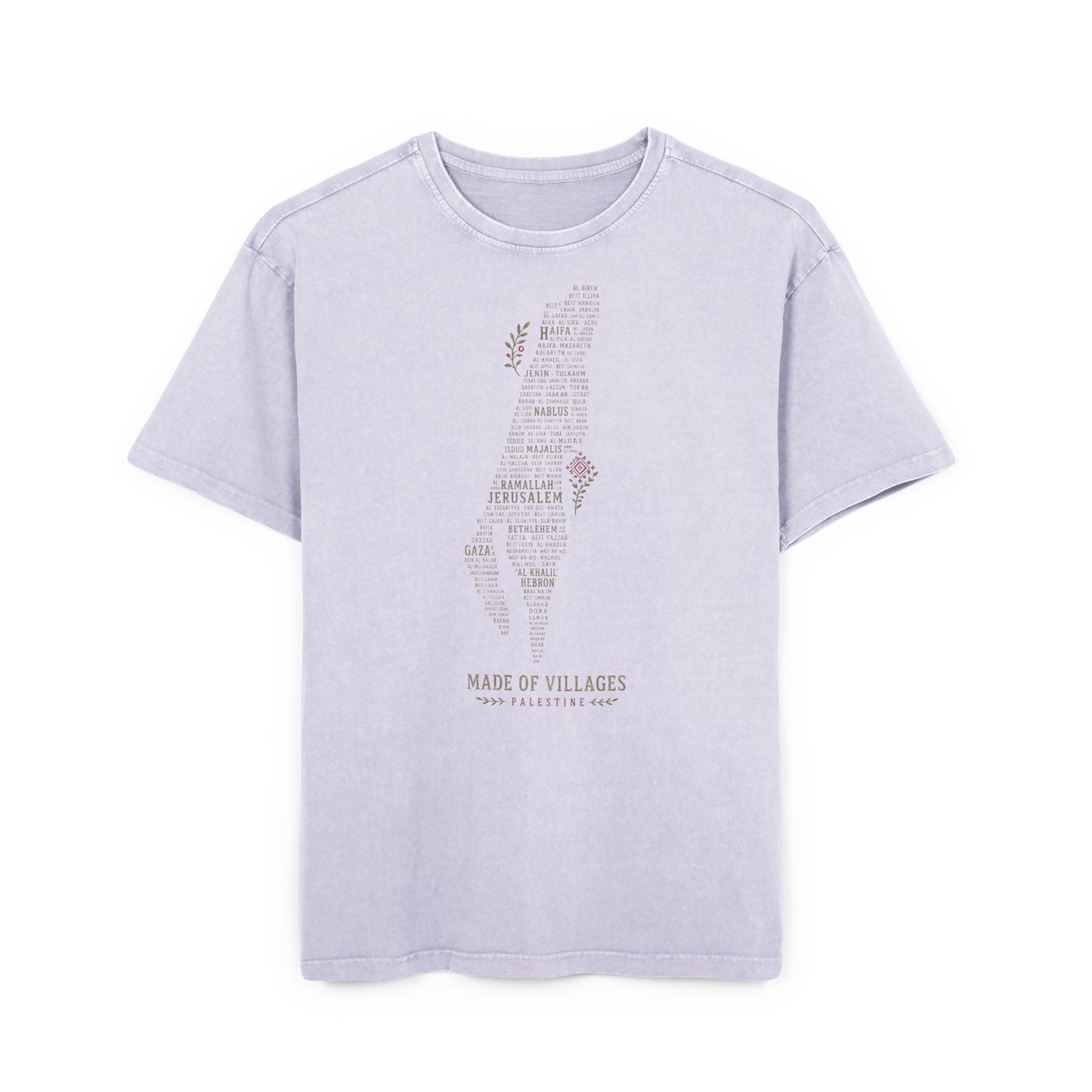 Villages of Palestine Oversized Tee