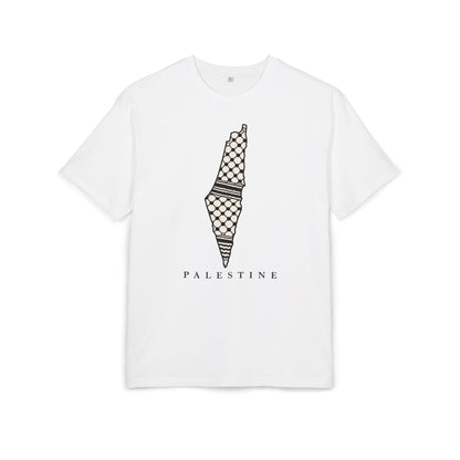 Palestine Keffiyeh Map Oversized Tee