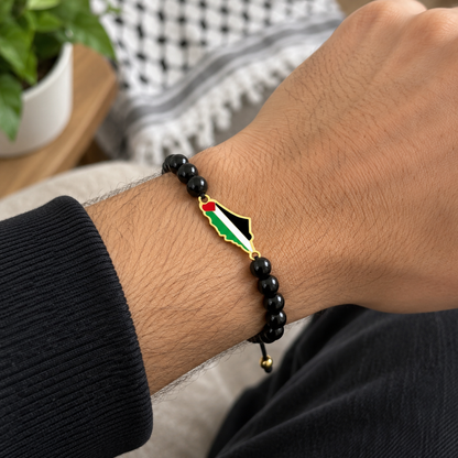 Bracelet Palestine avec perles