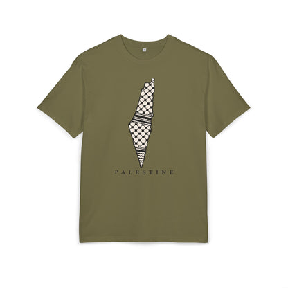 Palestine Keffiyeh Map Oversized Tee