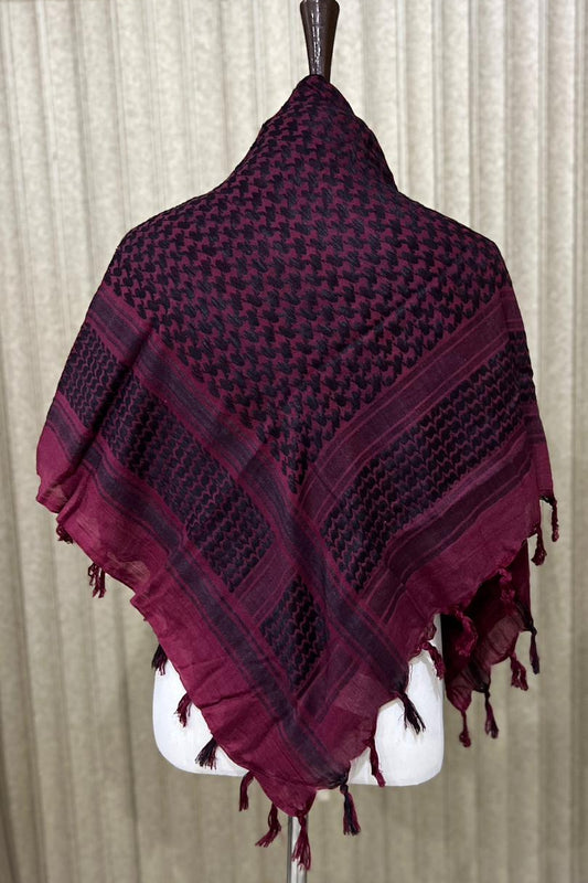 Shemagh Midnight Bordeaux