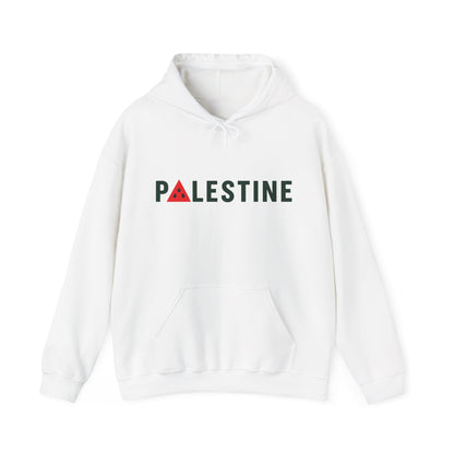Palestine Watermelon Hoodie in white with front print