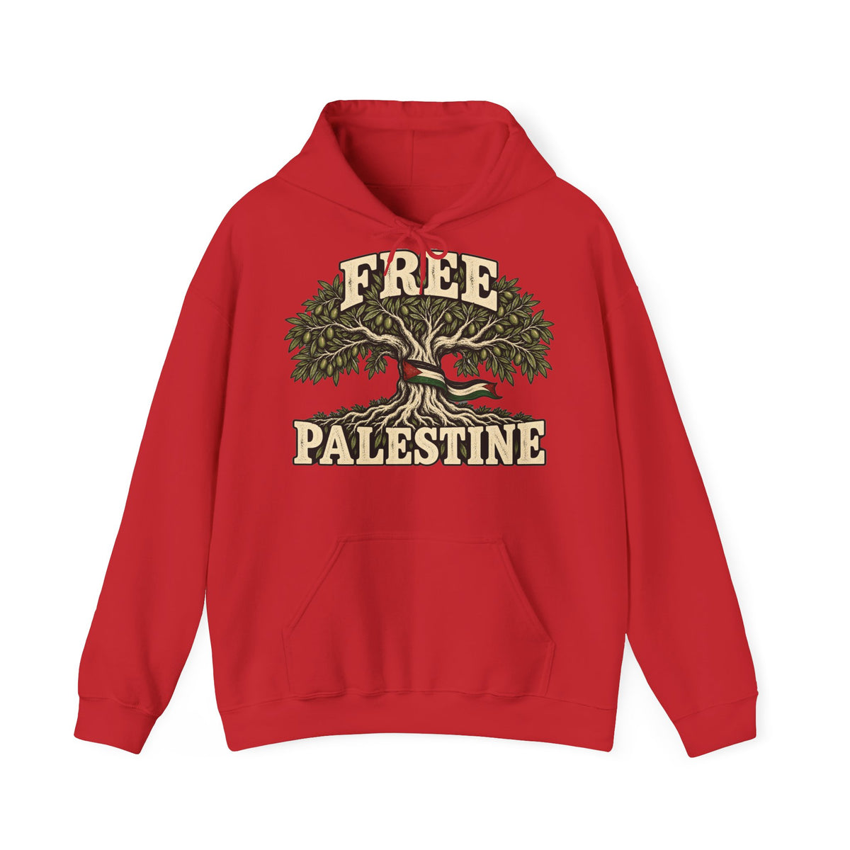 Free Palestine Olive Tree Hoodie