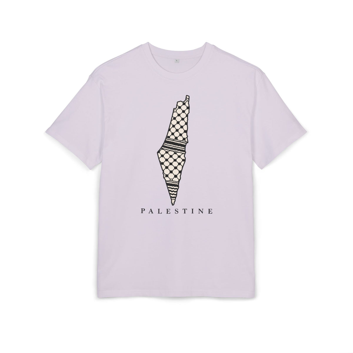 Palestine Keffiyeh Map Oversized Tee