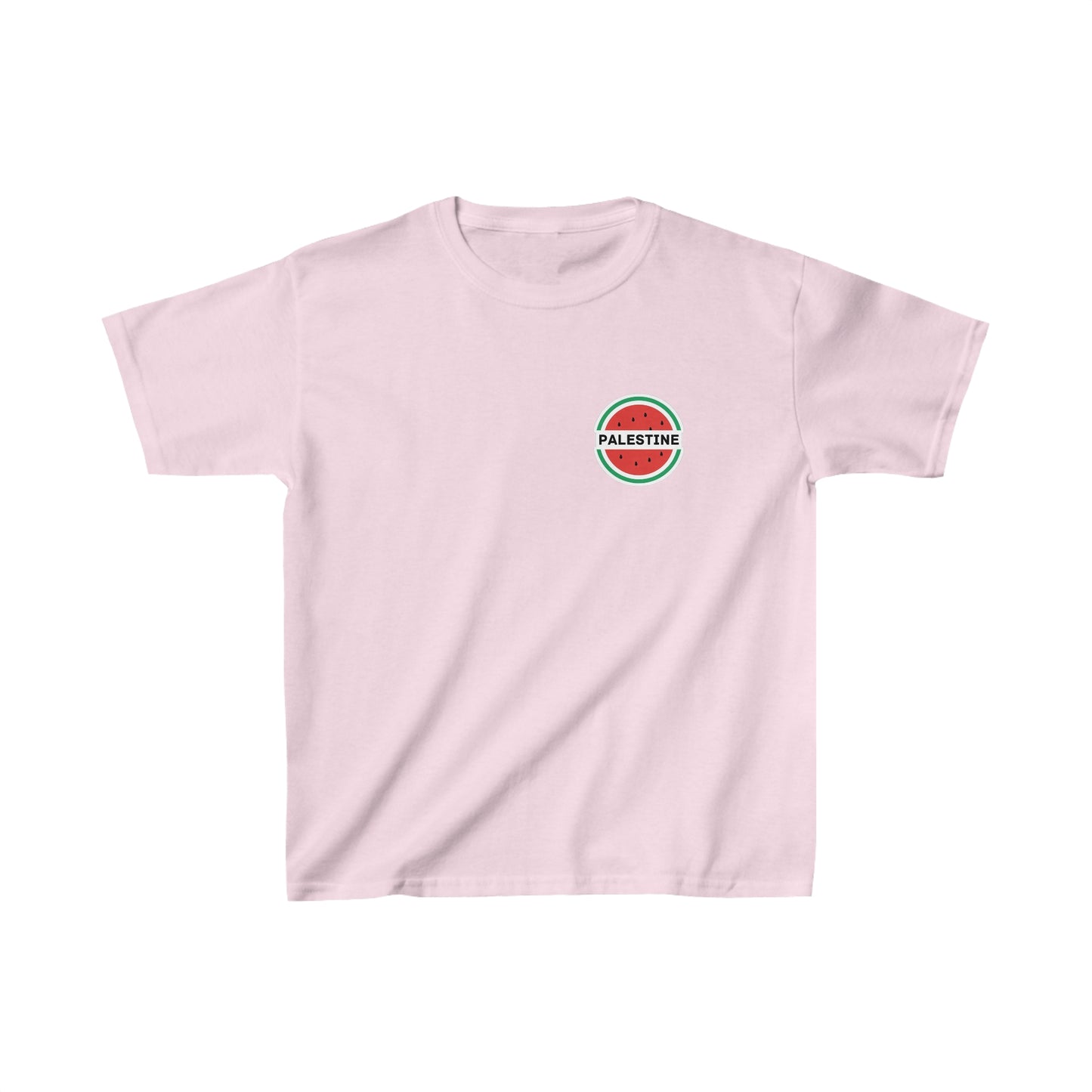 Kids Palestine Watermelon Heavy Cotton T-Shirt