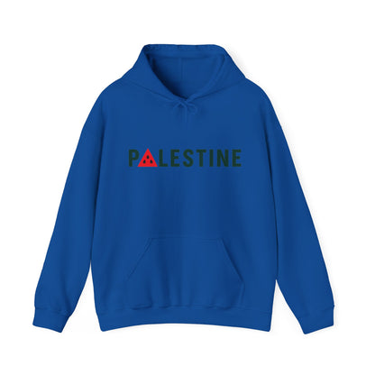 Palestine Watermelon Hoodie in Royal Blue, front print