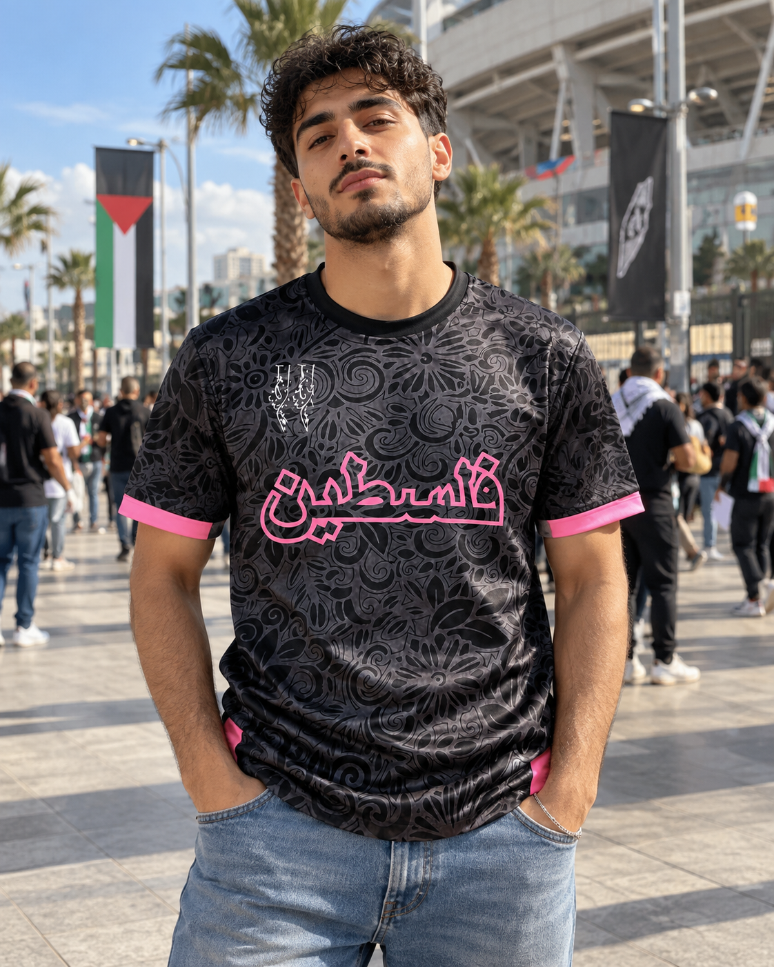 Camisola Palestine Black Dahlia