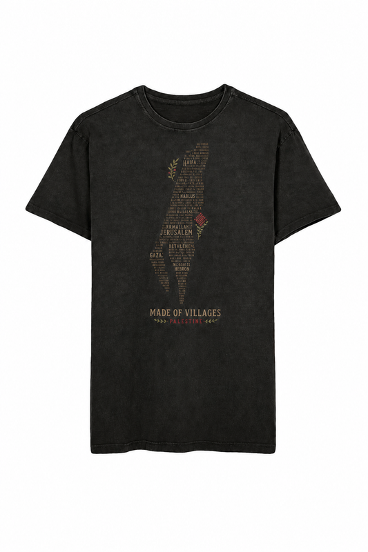 Villages of Palestine Oversized Tee