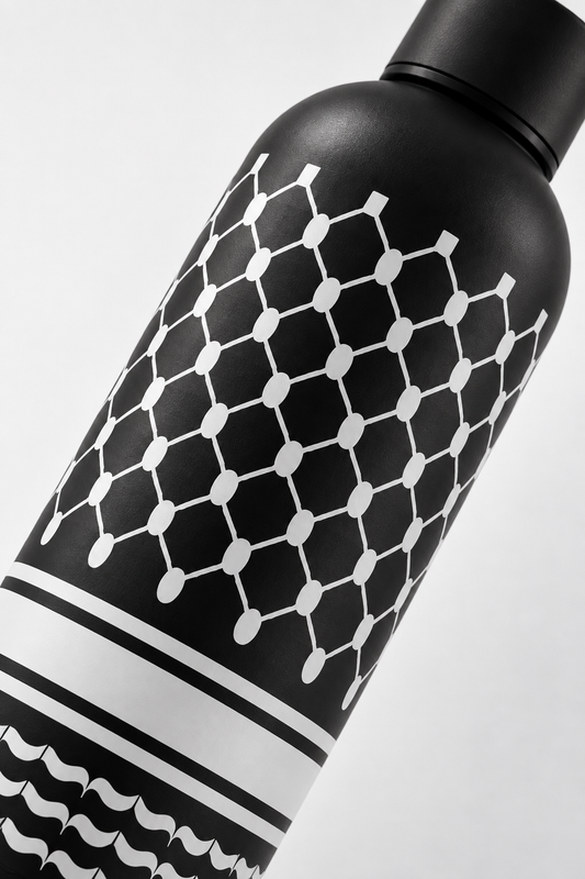 Thermosfles Keffiyeh Print Zwart