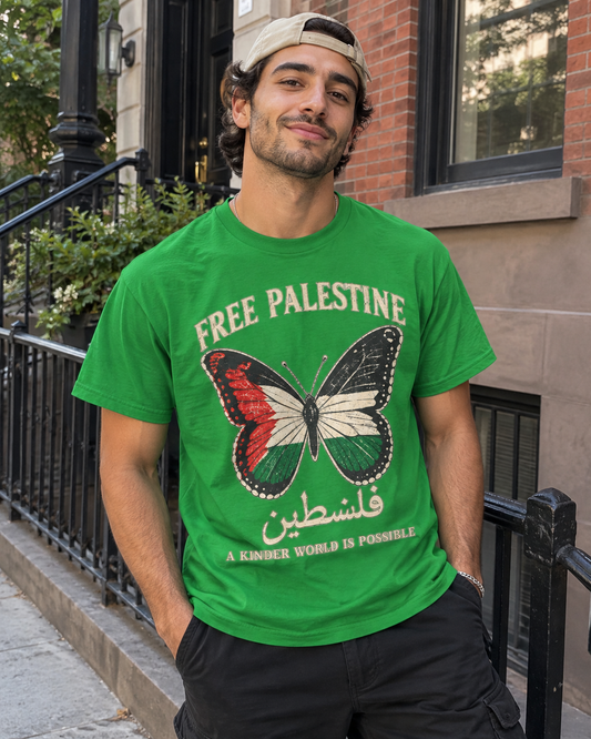 Free Palestine Butterfly Tee