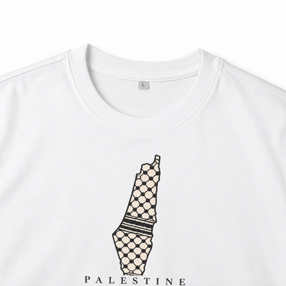 Palestine Keffiyeh Map Oversized Tee