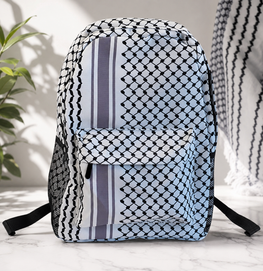 Keffiyeh Backpack - Classic Black & White