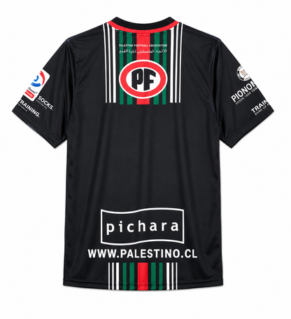Camiseta de Treino de Futebol Palestino Preta