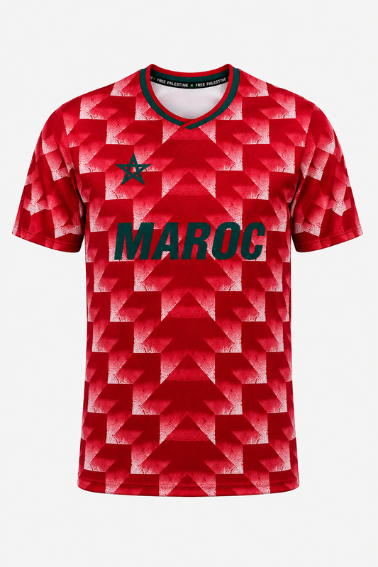 Palæstina x Marocco Retro Fodbold T-shirt